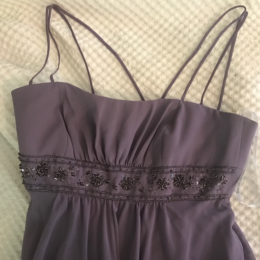 David's Bridal formal lavender dress